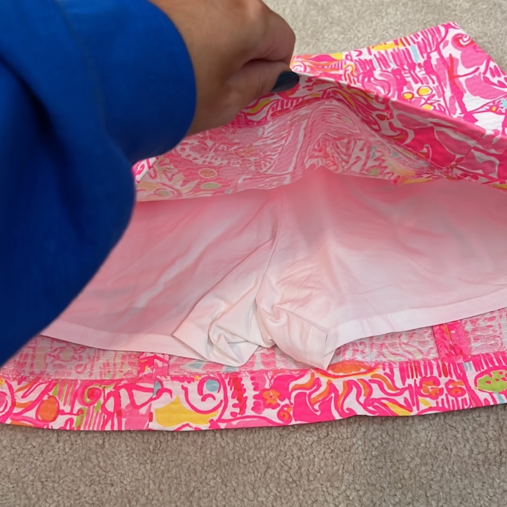 Lilly Pulitzer Pink and Yellow Mini Skirt - Picture 5 of 6